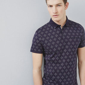 Fella Diamond Print Polo Shirt