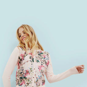 Karlia Blossom Jacquard Cardigan