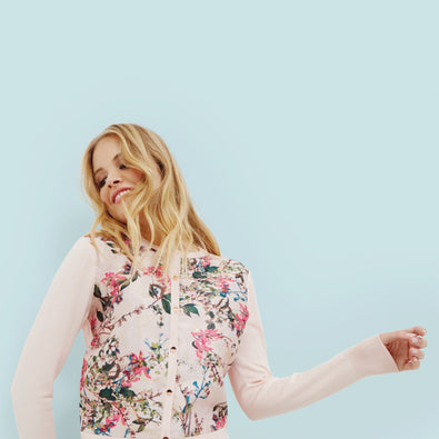 Karlia Blossom Jacquard Cardigan