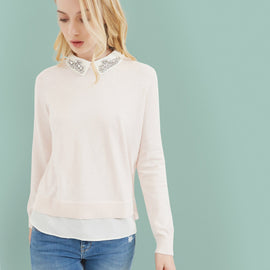 Miriah Embellished Collar Jumper