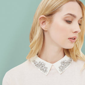 Miriah Embellished Collar Jumper